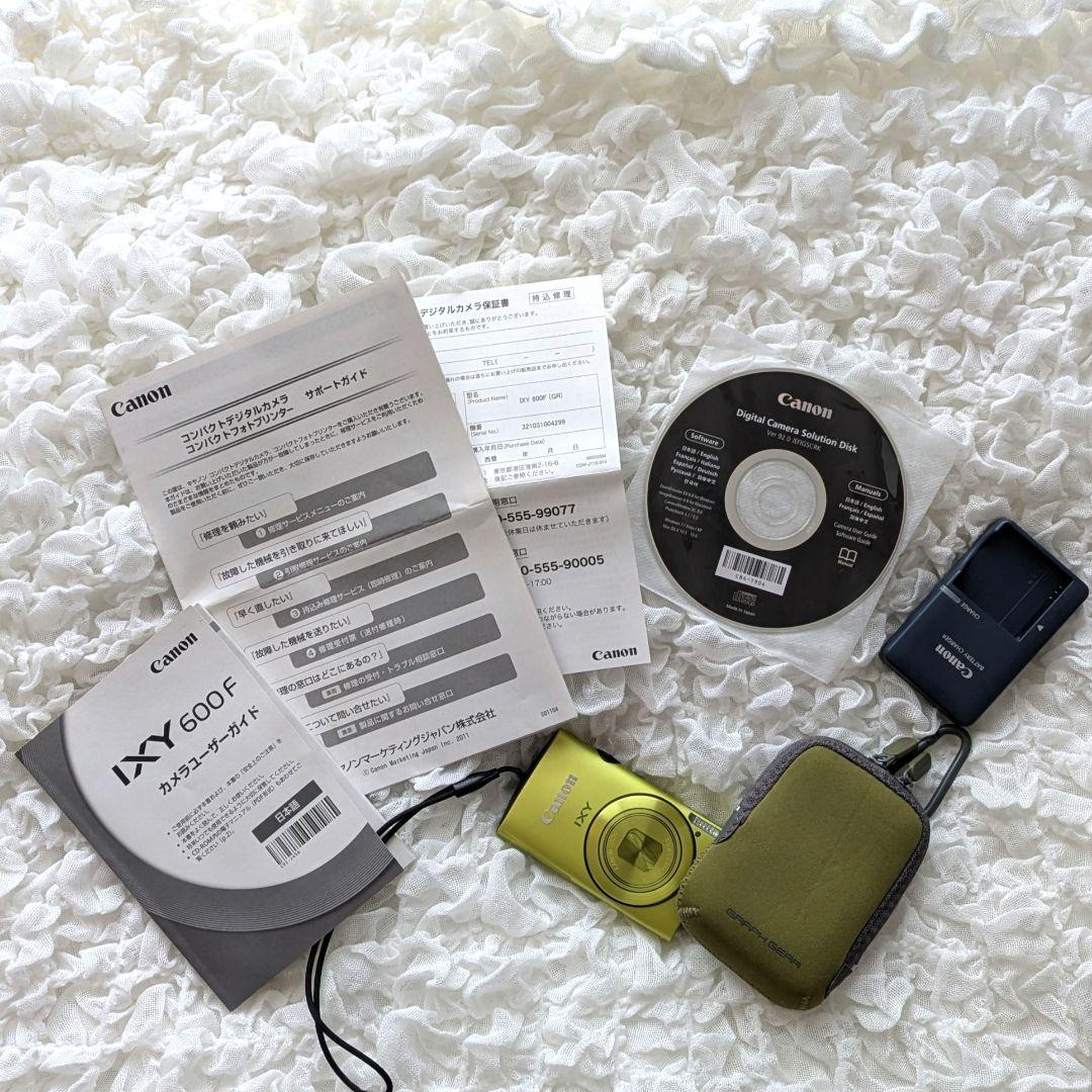 【CANON】キヤノン IXY600F コンパクトデジタルカメラ グリーン