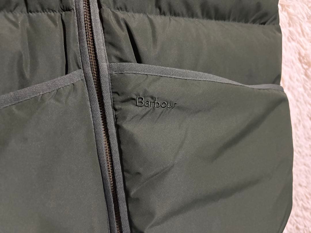 新品未使用 タグ付き　Barbour チェックダウンベスト リバーシブル　L