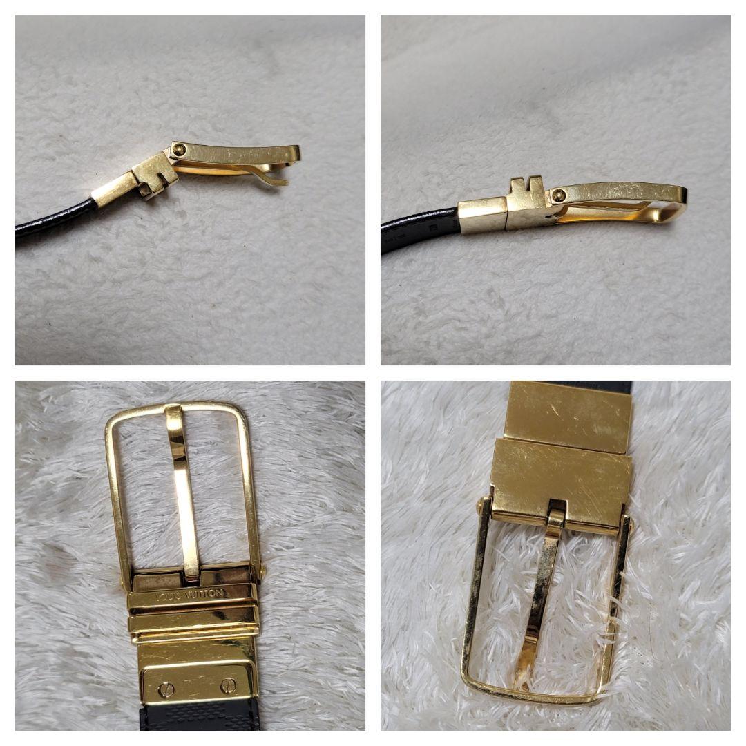 LOUIS VUITTON ヴィトン サンチュールボストン ダミエ ゴールド