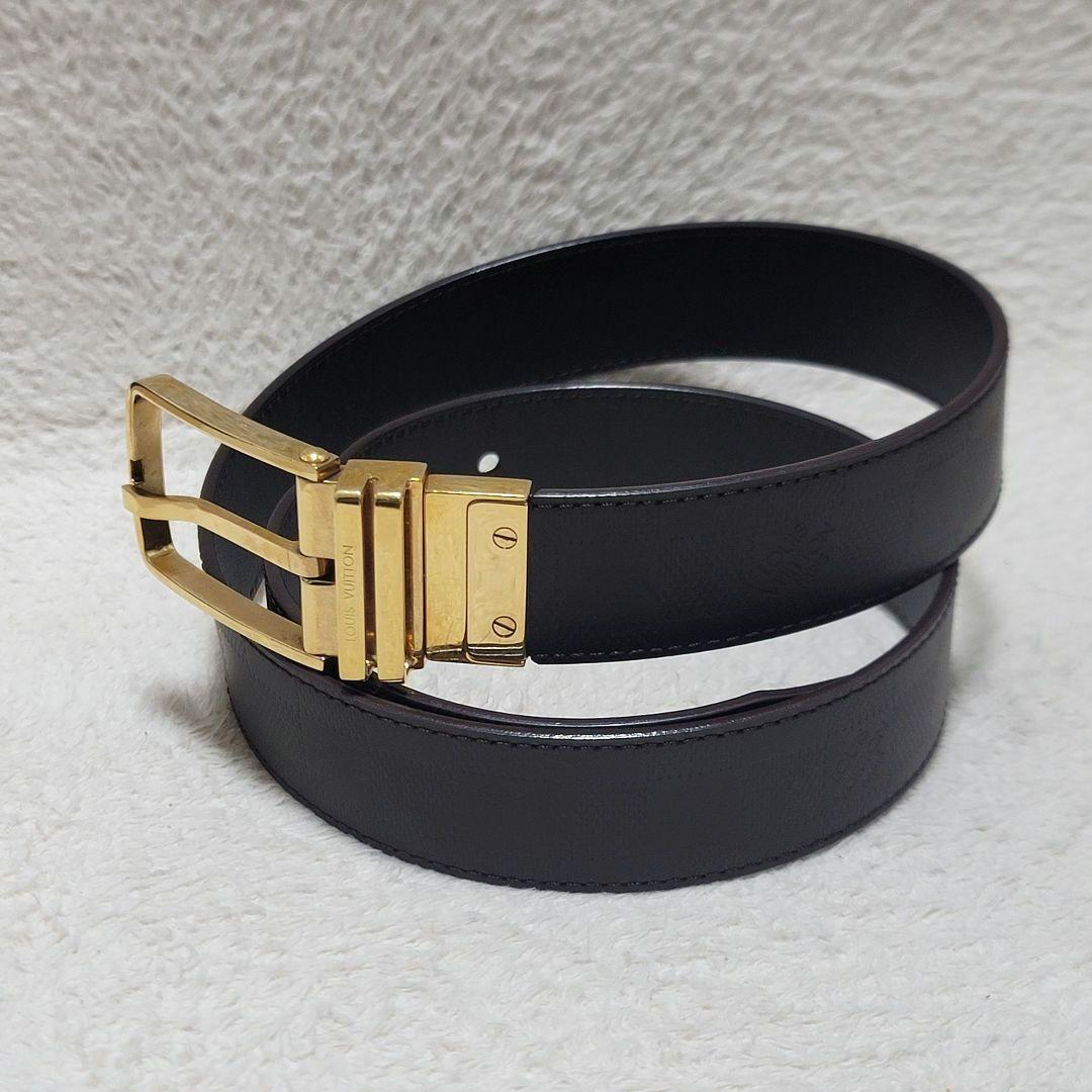 LOUIS VUITTON ヴィトン サンチュールボストン ダミエ ゴールド