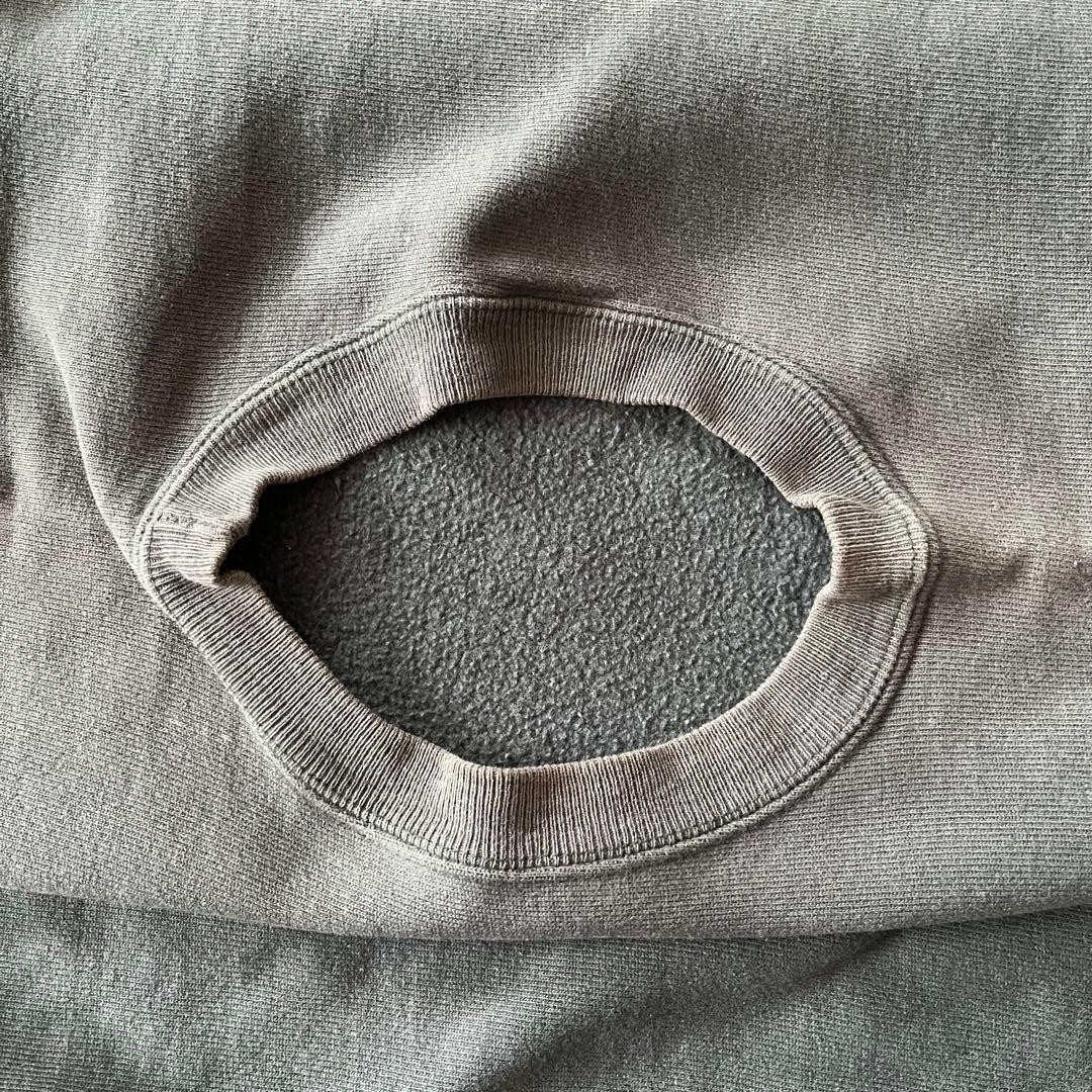 90s リバースウィーブ 深緑 USA製 フェード　reverse weave