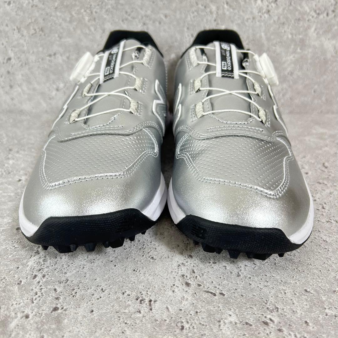 【新品】ニューバランス ゴルフ 996 レディース 24.5 シルバー ボア