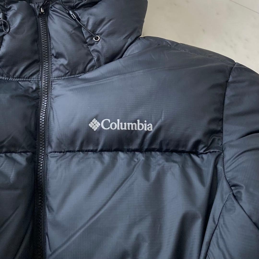美品 columbia 中綿ダウン ジャケット ブルゾン XL 黒