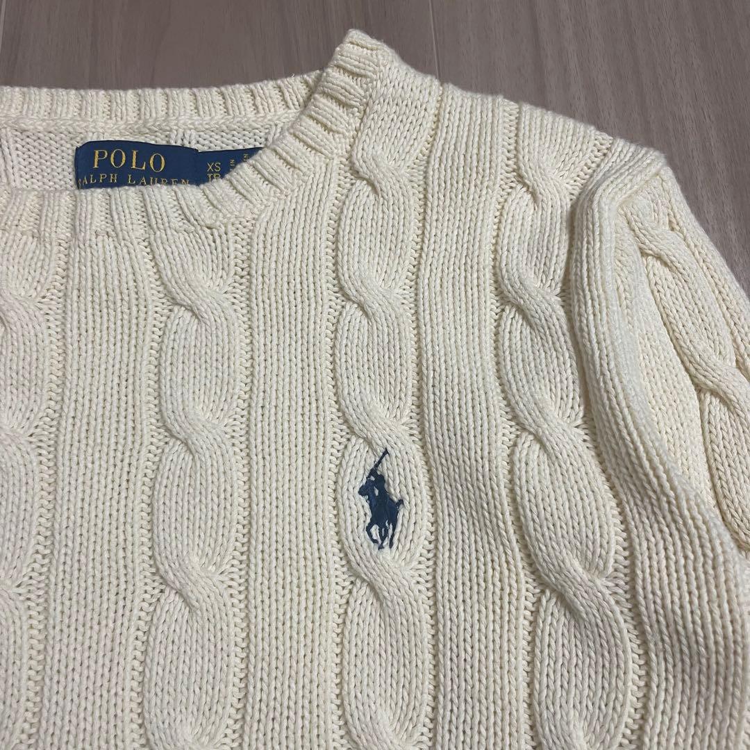 【美品】Polo Ralph Lauren アイボリー ニット XS