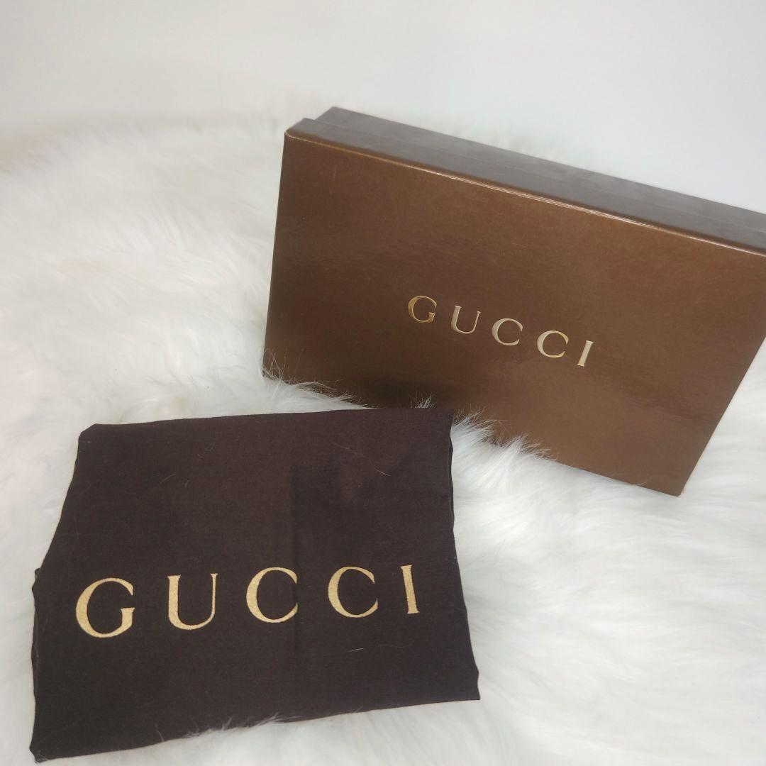 GUCCI　グッチ　ブラック　レザー　オール ラウンド　ファスナー　長財布