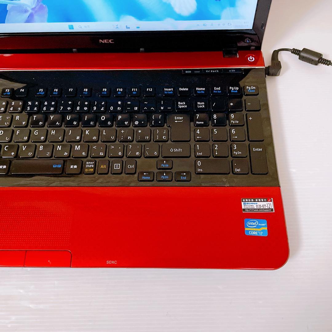 ノートパソコン NEC Windows11 i7 【快速！SSD すぐ使える】