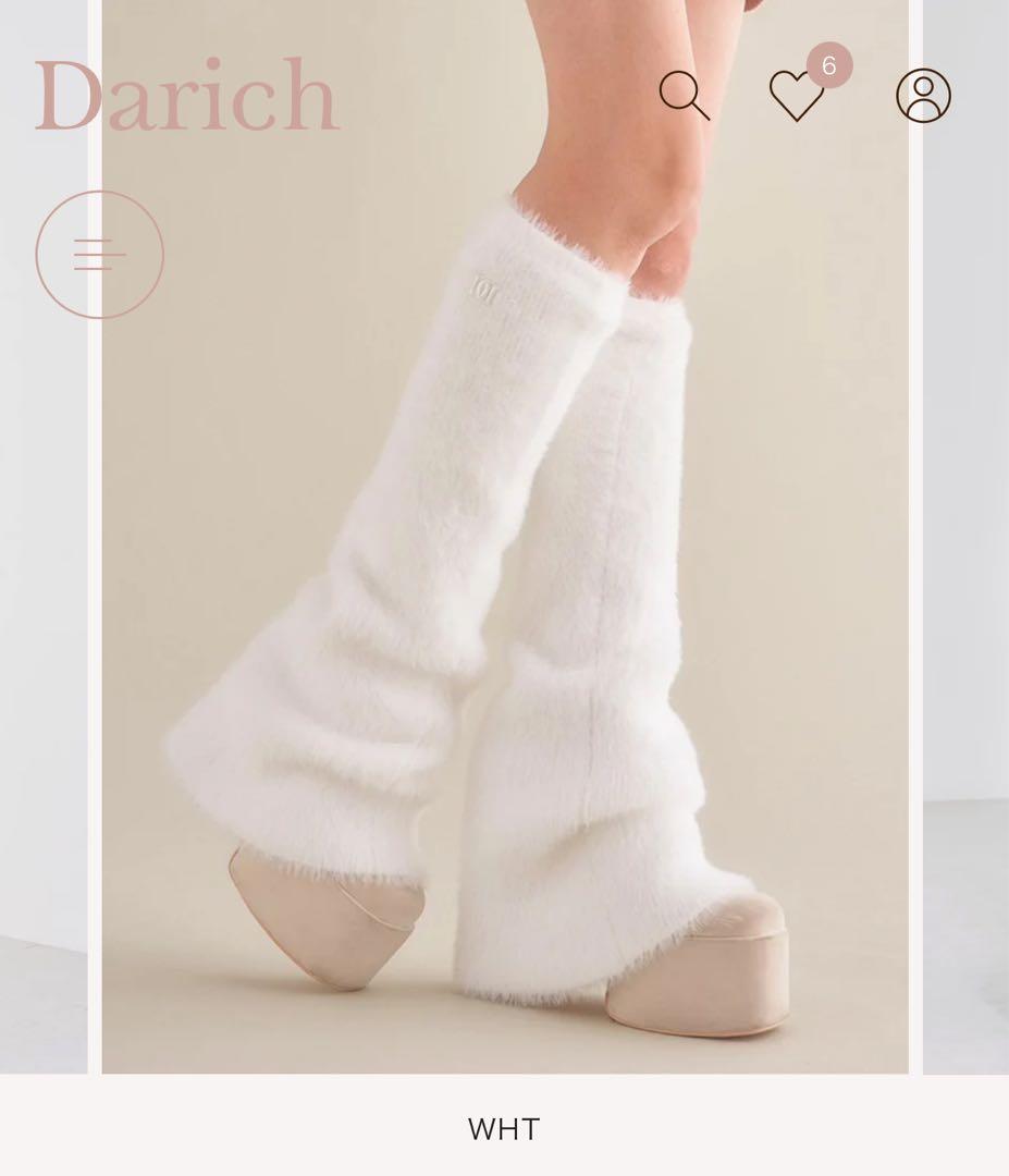 Darich シャギーニットレッグウォーマー