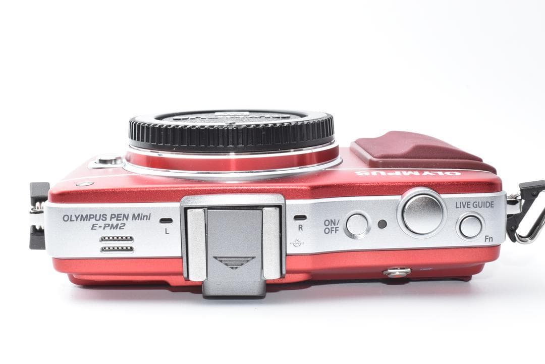 オリンパス OLYMPUS PEN E-PM2 レッド ボディ