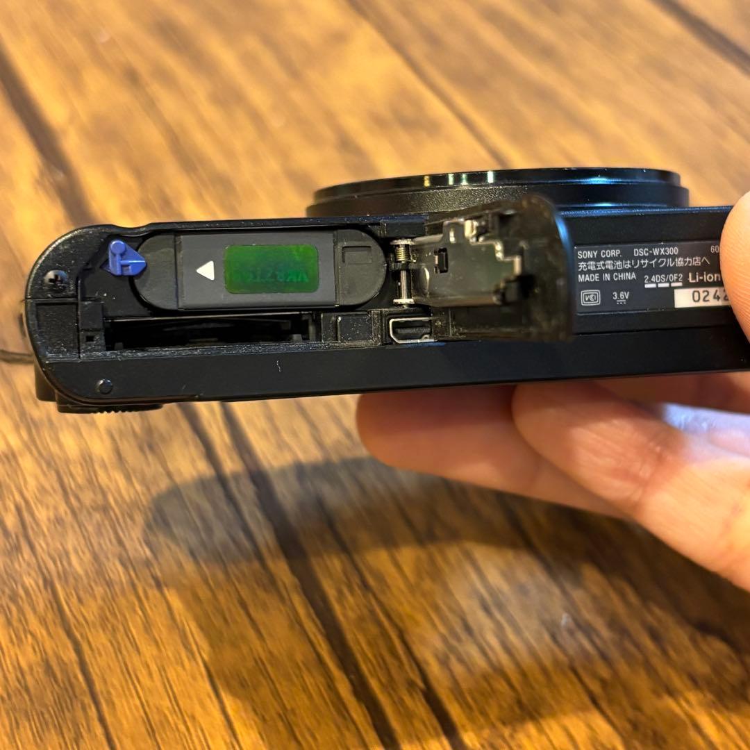 SONY Cyber-shot DSC-WX300 ブラック バッテリー付