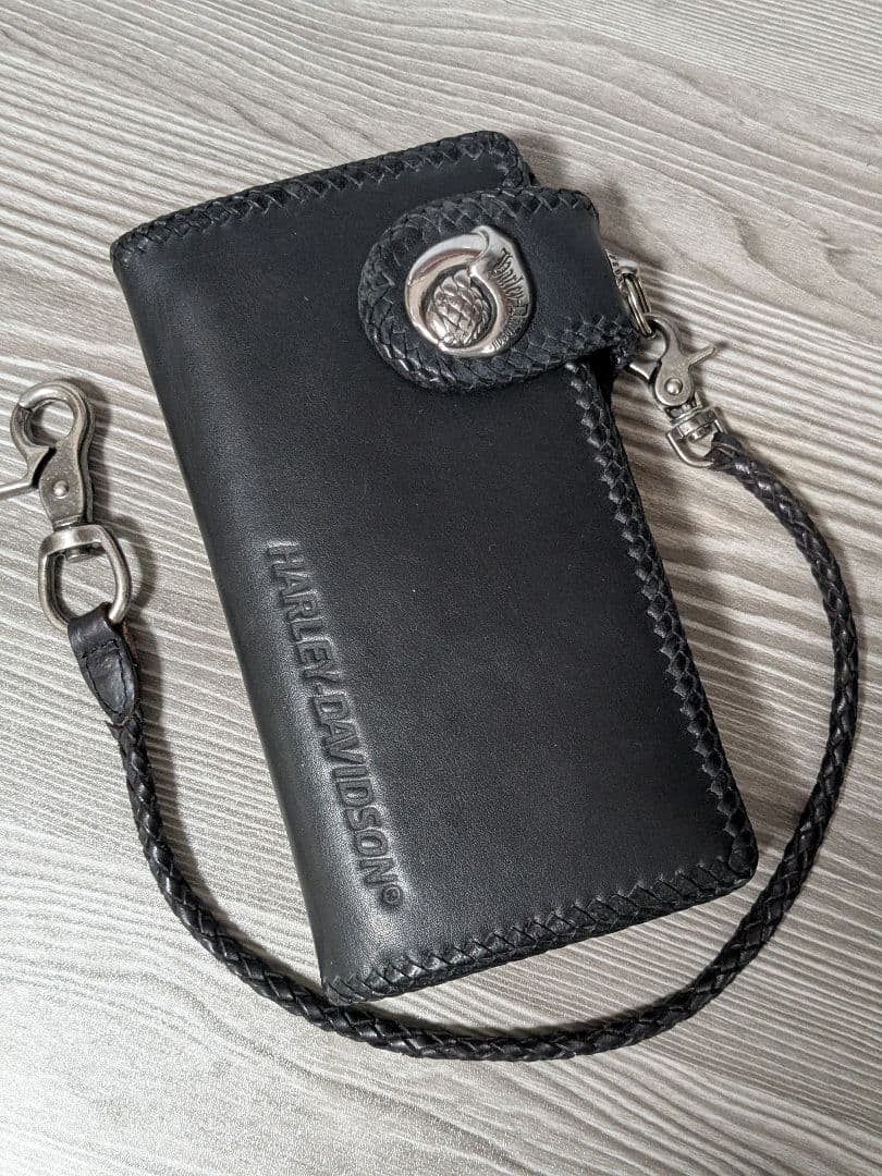 ハーレーダビッドソン本革長財布 ライダースウォレット　バイカーズウォレット