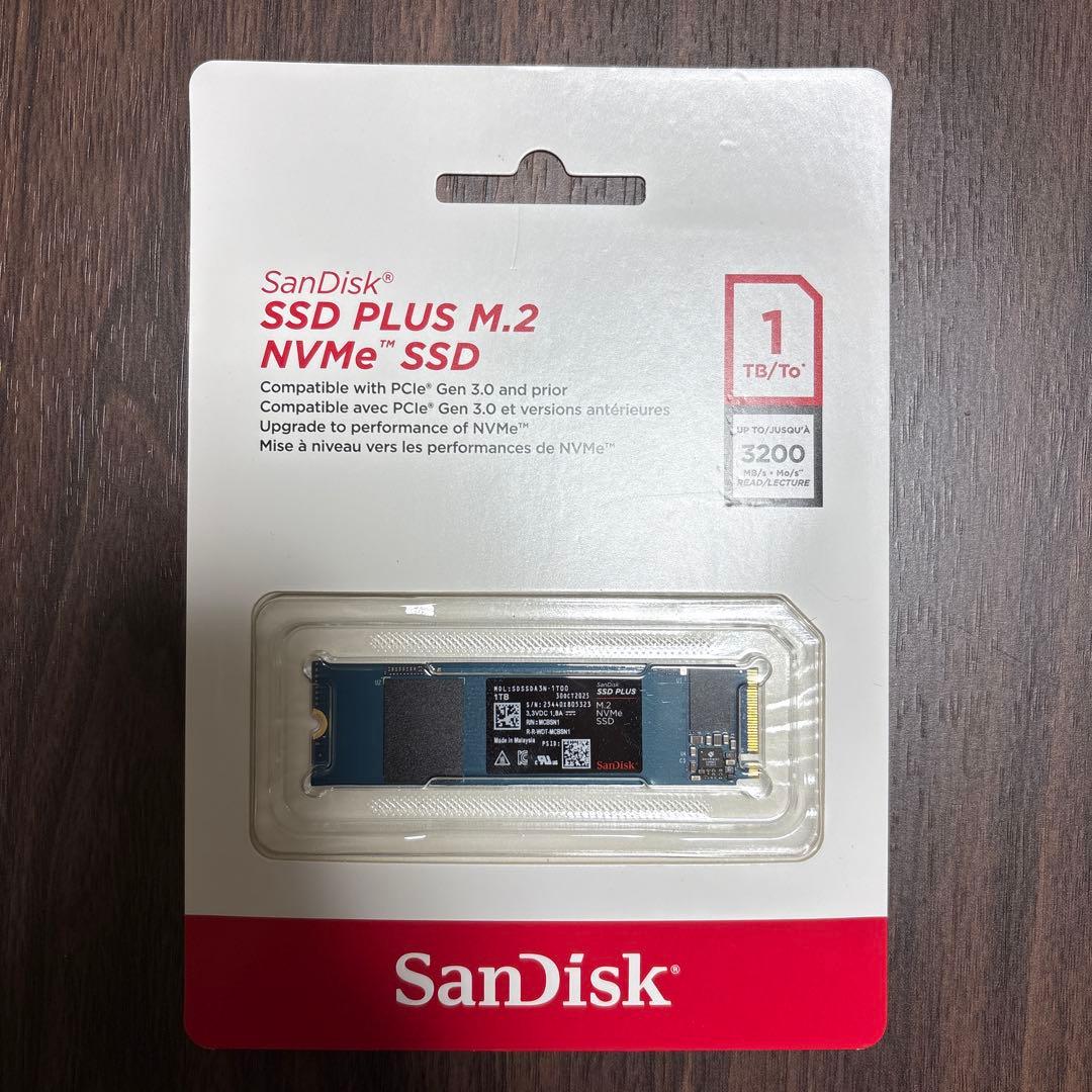 [即日発送新品] sandisk ssd 1tb m.2 nvme