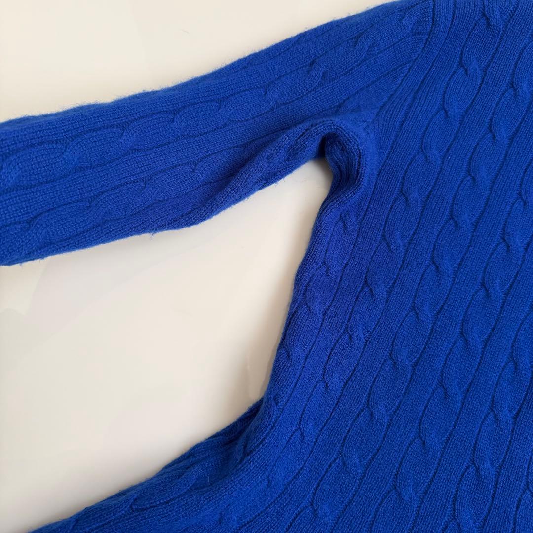 Ralph Lauren ♡ カシミヤ100% Vネック ケーブル編みニット