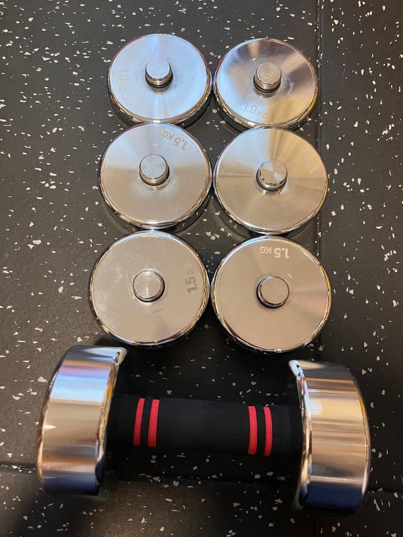 northdeer 可変ダンベル10kg×2個 + 1.5kgプレート4枚セット