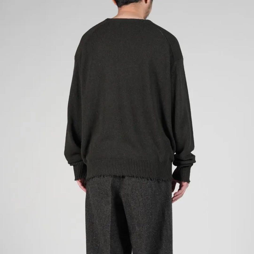 トップス MAATEE CA/G/S LOOSE V SWEATER DEEPKHAKI