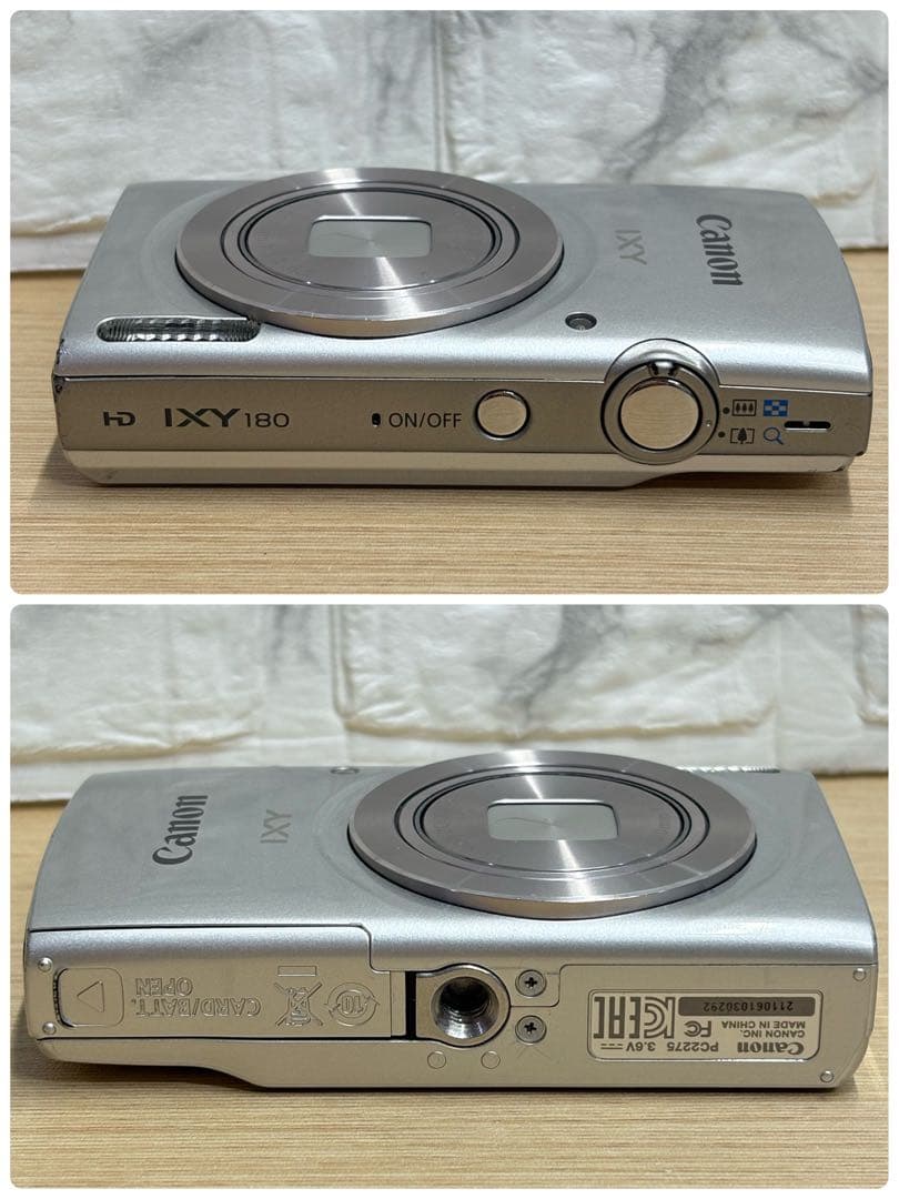 Canon キヤノン　IXY 180 PC2275 デジカメ　シルバー