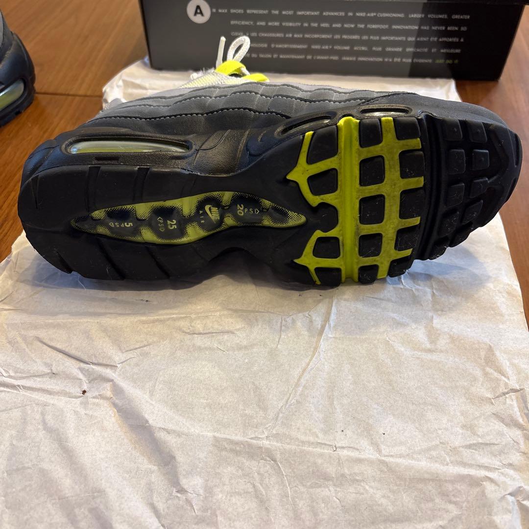 靴 Nike Air Max 95 OG Neon Yellow 2020 25cm
