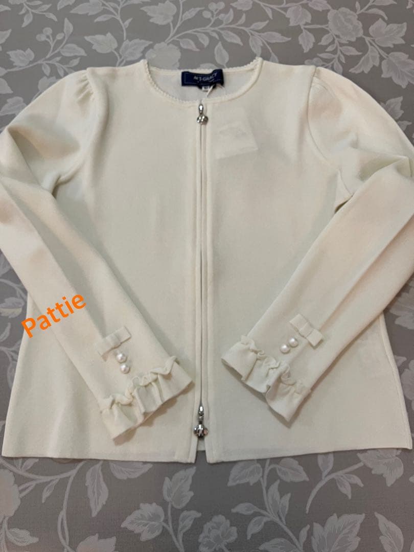 エムズグレイシー未使用ダブルジップカーディガン40