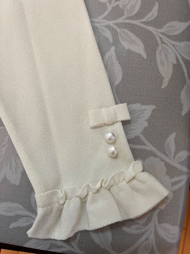 エムズグレイシー未使用ダブルジップカーディガン40