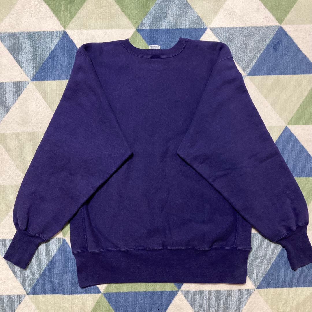 90s Championパープル リバースウィーブ刺繍タグ Lサイズ メキシコ製