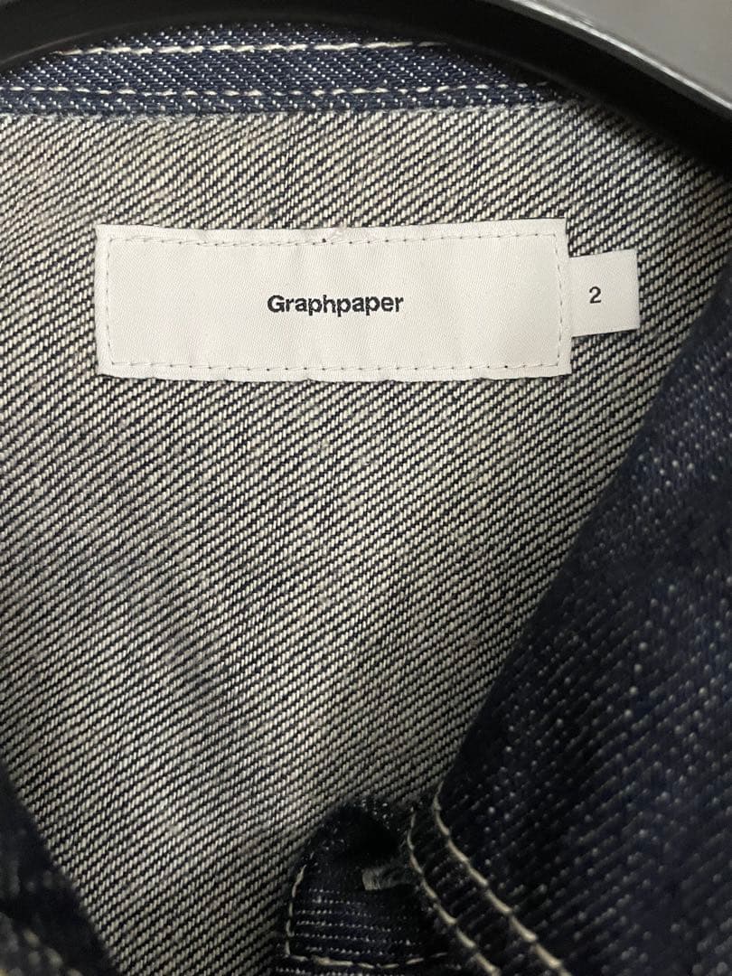 Graphpaper ダークデニム 長袖シャツ　M