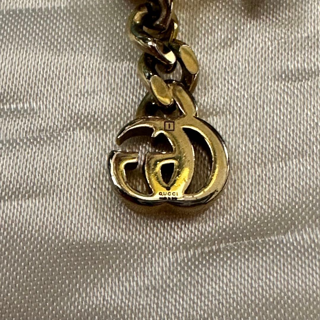 GUCCI パール GGマーク ロゴ 片耳 ピアス