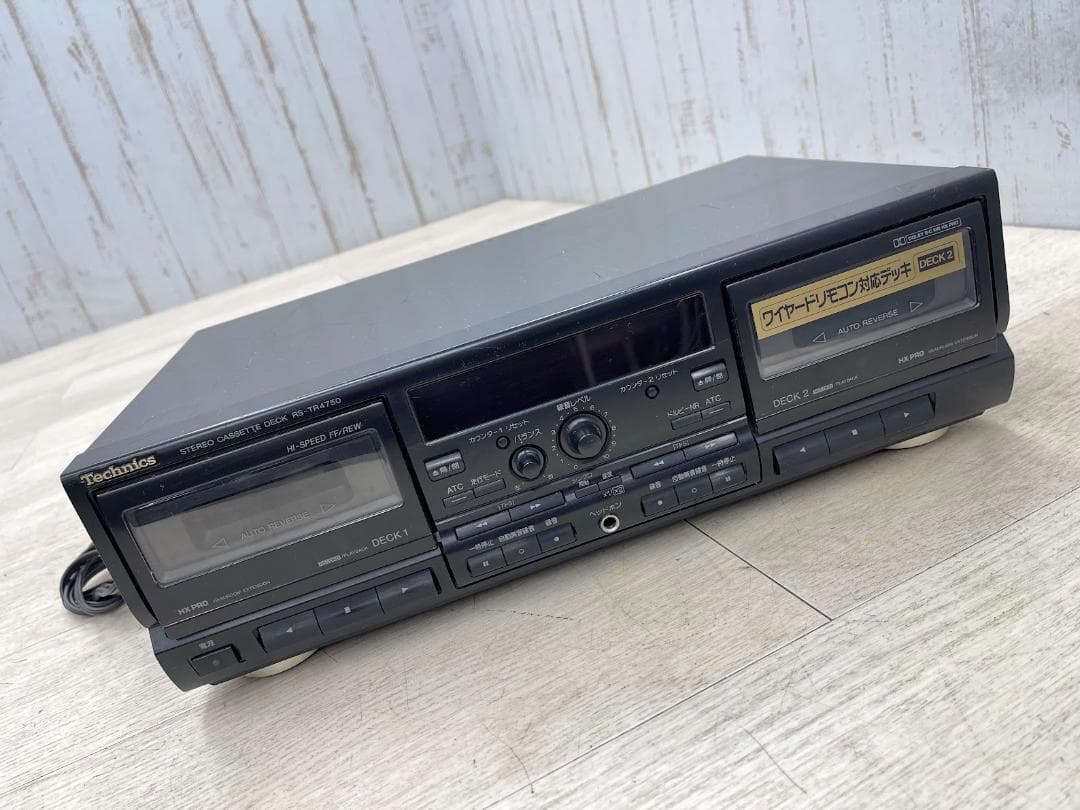テクニクス カセットデッキ RS-TR4750 動作確認済 ダブルカセット