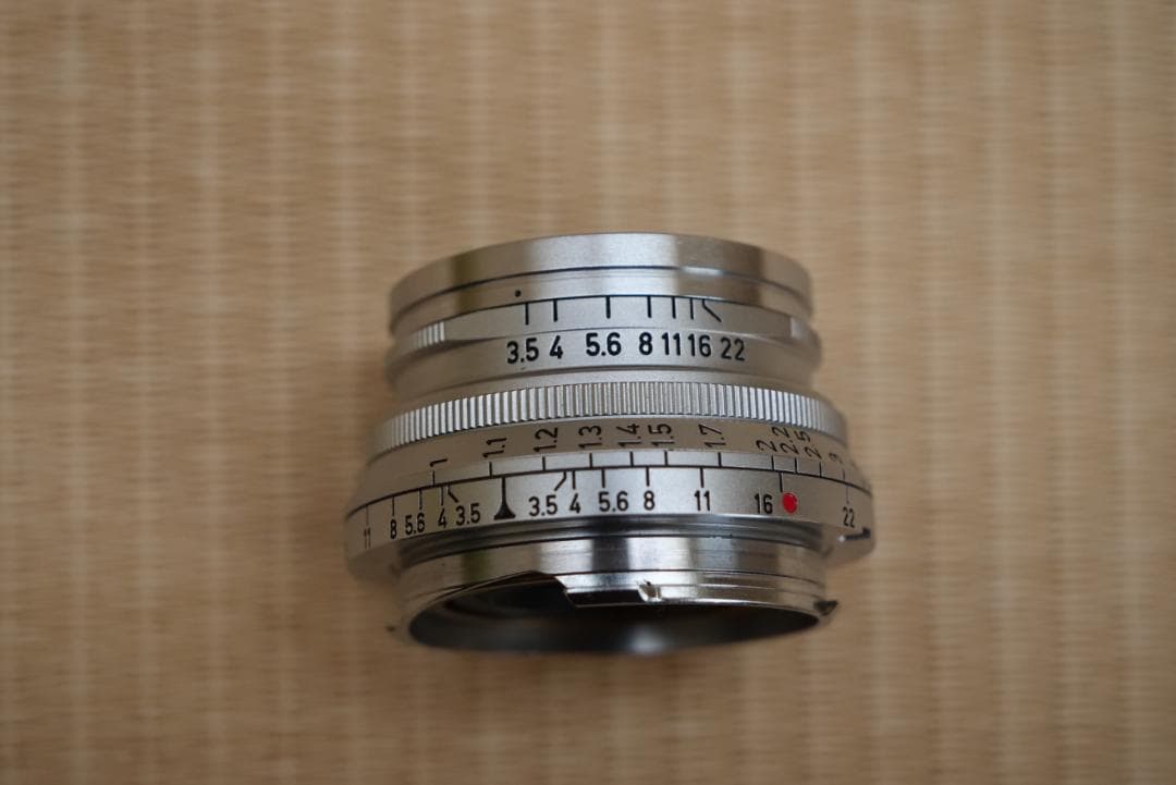 ライカ　ズマロン　35㎜　F3.5　1955年製　純正フードIROOA付き