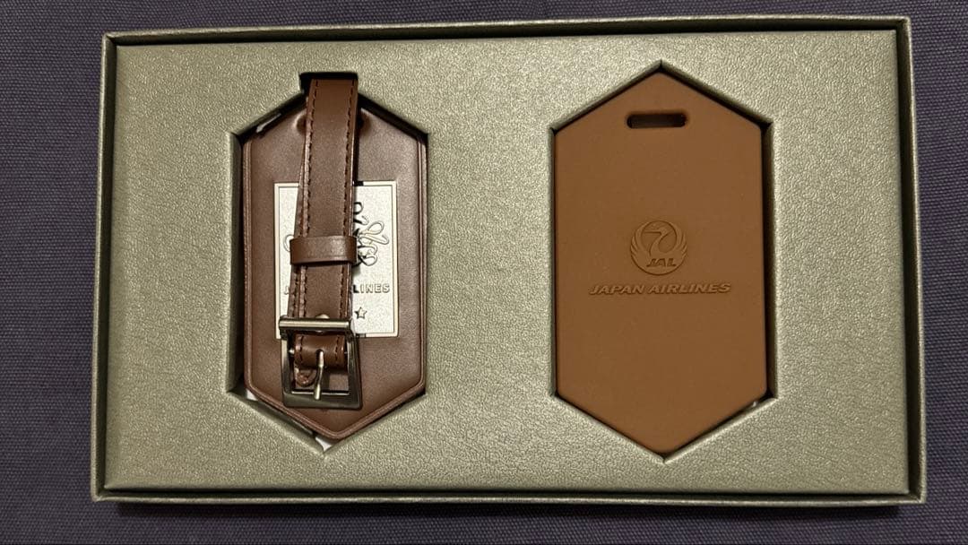 【新品未使用品】 日本航空 JALグローバルクラブ 亀タグ ブラウン（三ツ星）