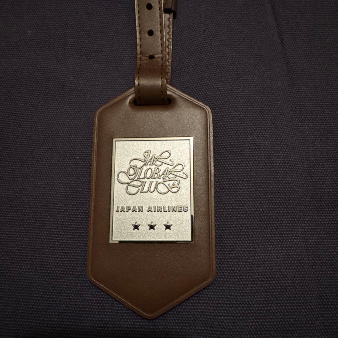 【新品未使用品】 日本航空 JALグローバルクラブ 亀タグ ブラウン（三ツ星）