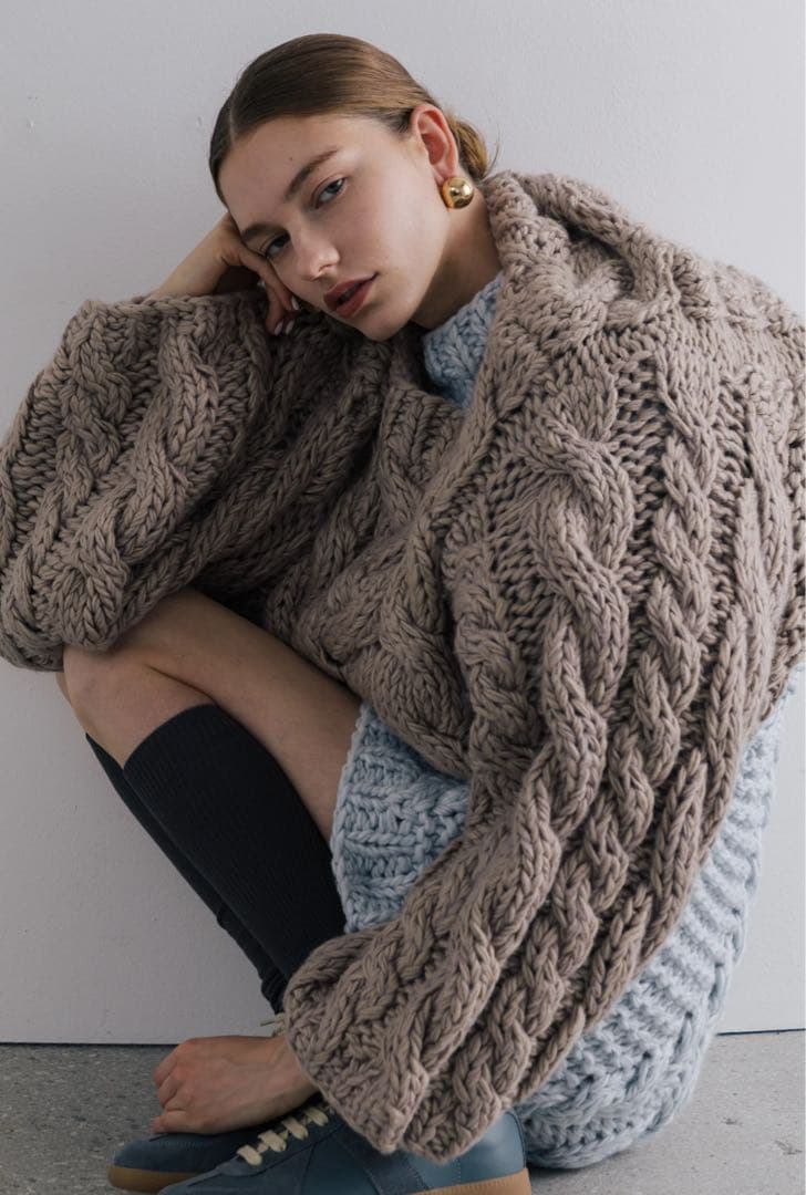 【試着のみタグ付】THE TOÉ Marais Handmade Knit