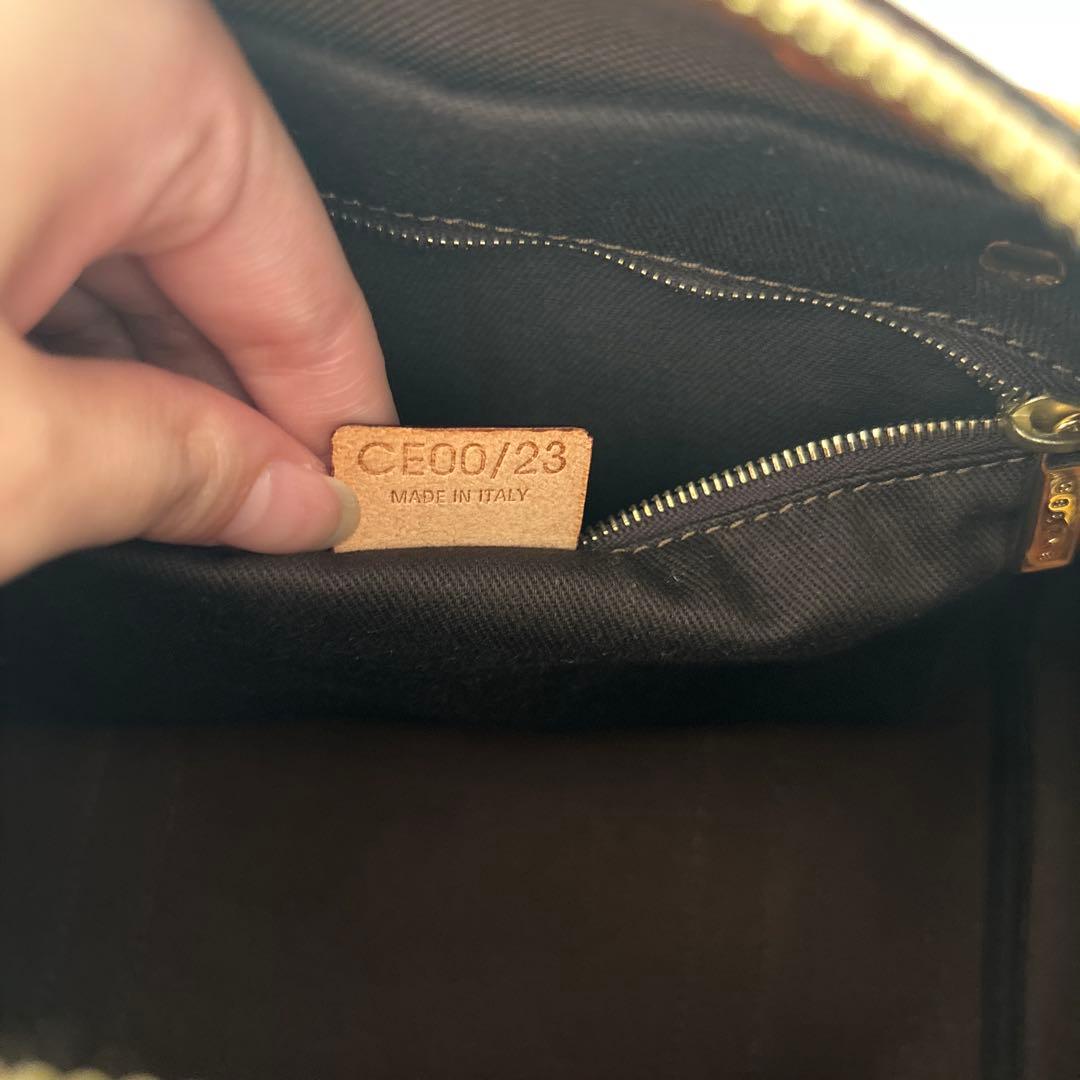 【CELINE セリーヌ】マカダム ミニボストン ハンドバッグ