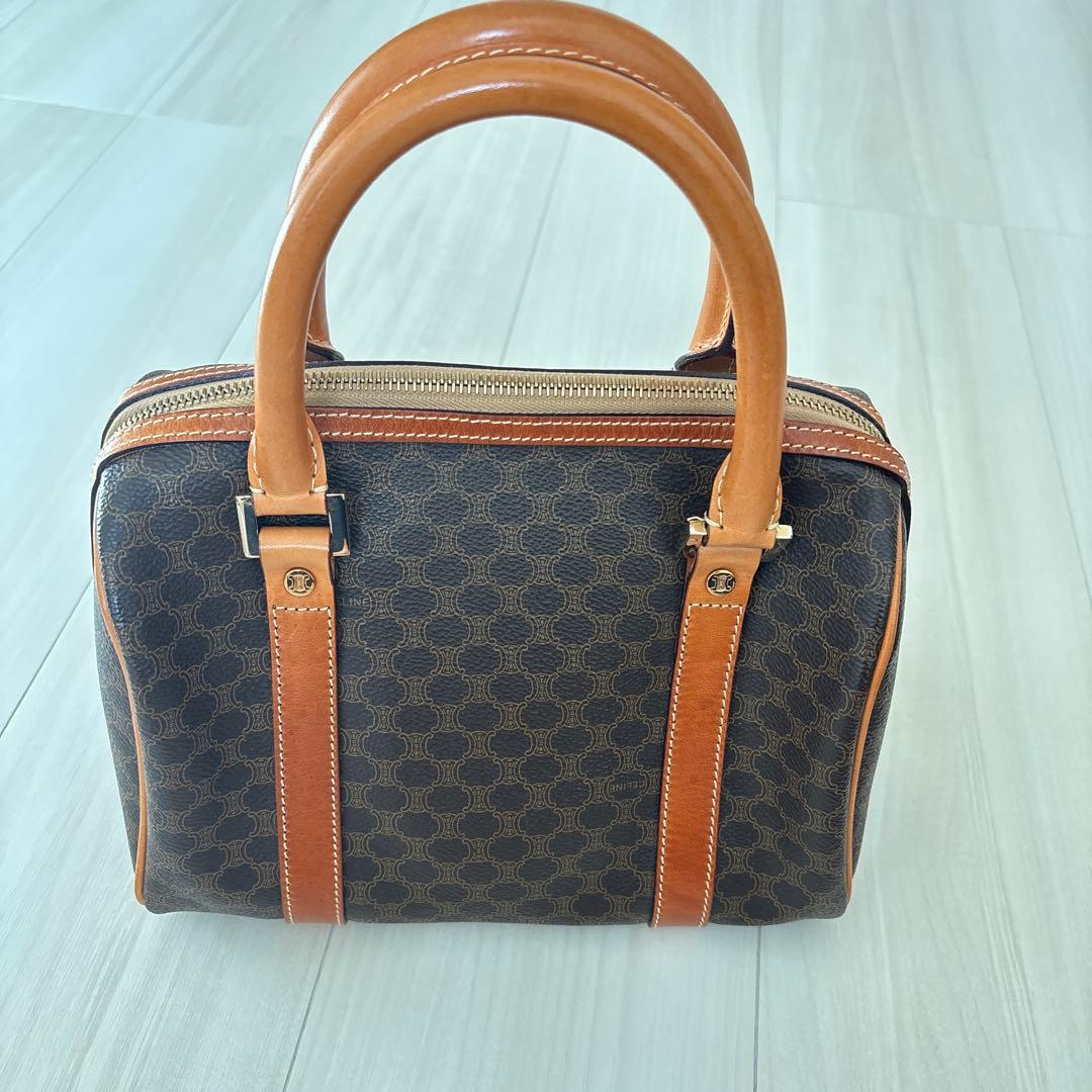 【CELINE セリーヌ】マカダム ミニボストン ハンドバッグ