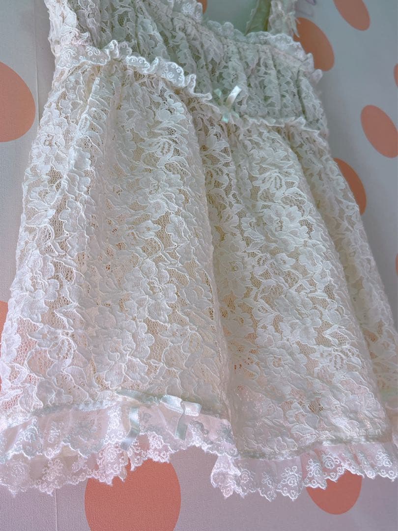 レア 平成初期 リズリサ　レースフリルキャミ フェアリーグランジ　平成ギャル