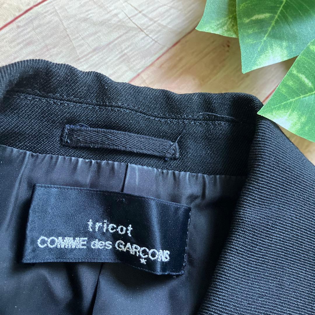 【極美品】tricot COMME des GARÇONS ブラックウールコート