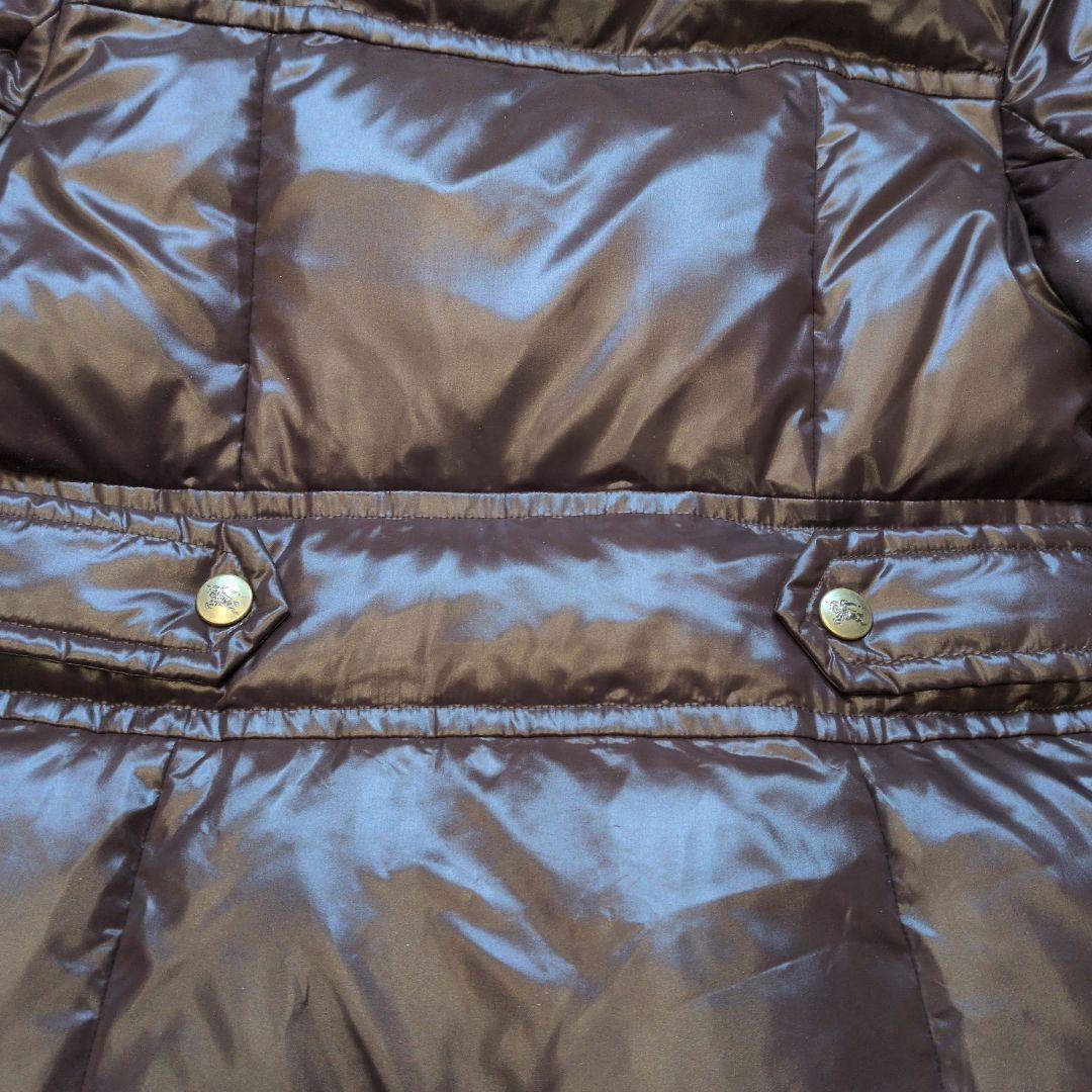 バーバリー ノバチェック 茶 38 ロングダウン 新品未使用