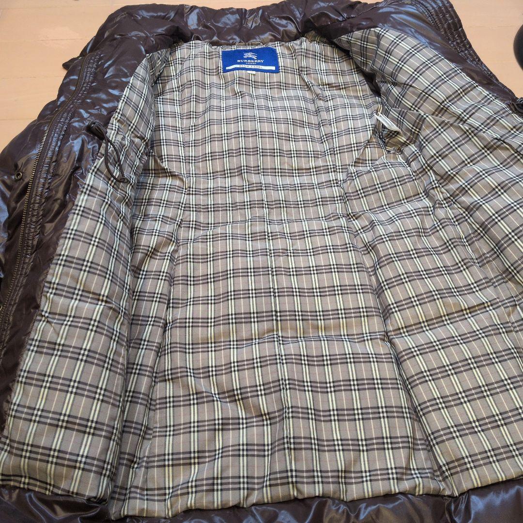 バーバリー ノバチェック 茶 38 ロングダウン 新品未使用