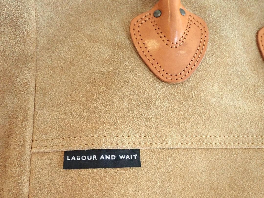 LABOUR AND WAIT スエード本革レザートートバッグ ヴィンテージ