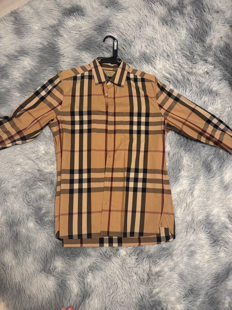 Burberry チェック柄 長袖シャツ M