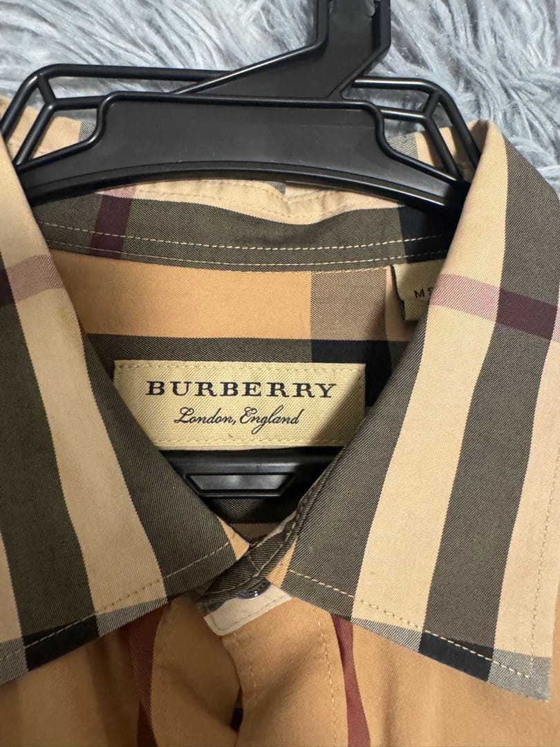 Burberry チェック柄 長袖シャツ M
