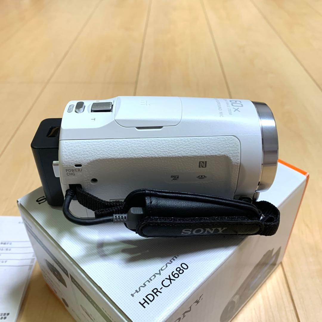 SONY HDR-CX680 ホワイト ハンディカム 本体