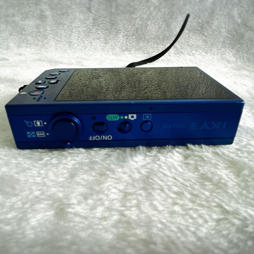 【美品】Canon ixy3 デジカメ ブルー 純正バッテリー 充電器付き