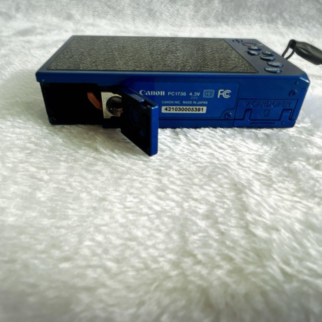 【美品】Canon ixy3 デジカメ ブルー 純正バッテリー 充電器付き