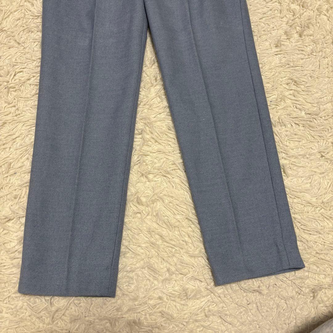 美品 グリーンレーベルリラクシング ノーカラー セットアップ スーツ パンツ