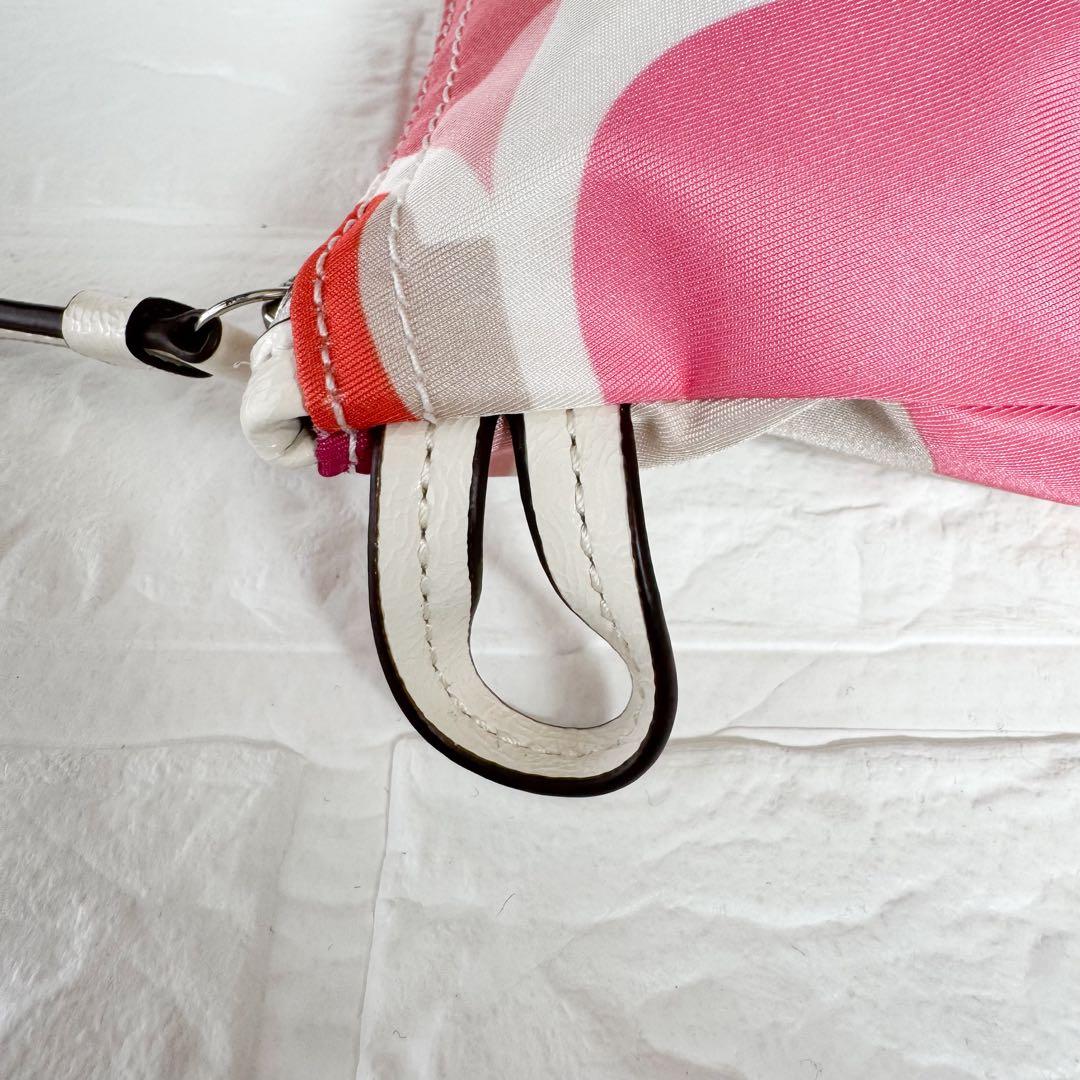 【新品未使用】COACH/コーチ 折りたたみボストンバッグ/シグネチャー ピンク