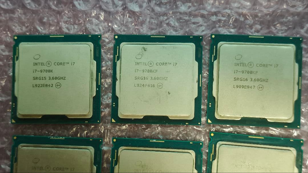 core i7 9700KF 9700K 9700 まとめ売り動作確認済み