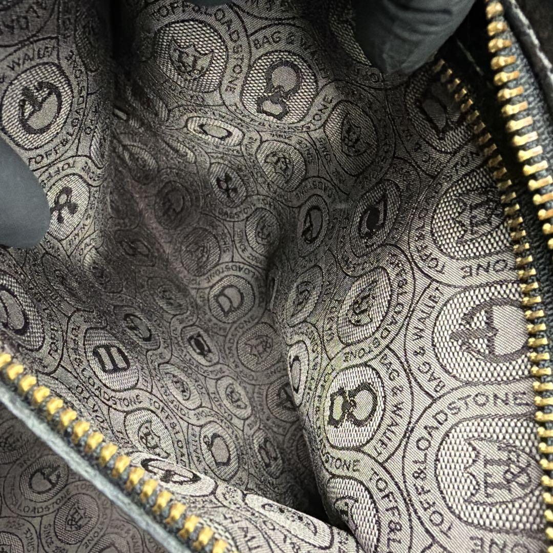 【美品】トフ&ロードストーン 肩掛け 本革 レザー トートバッグ 黒 M