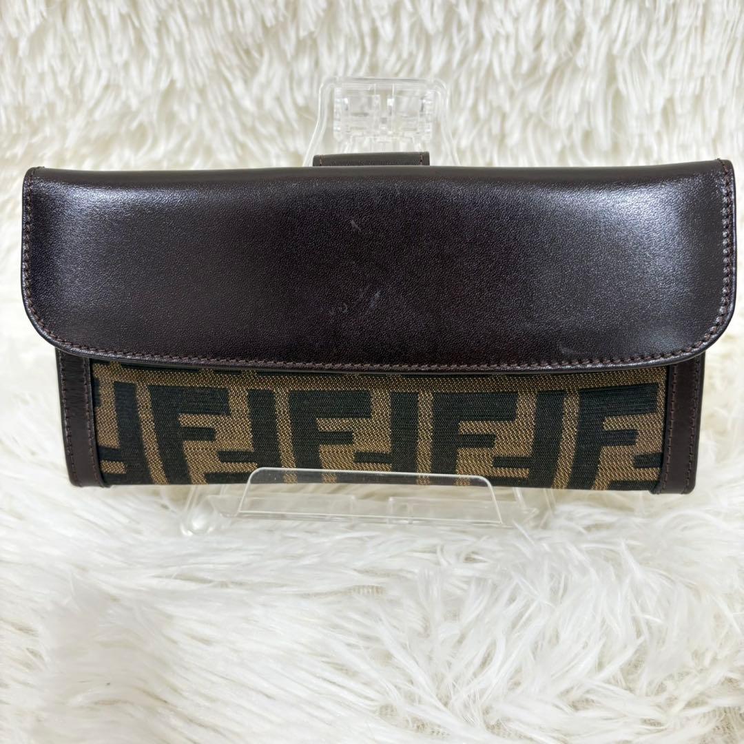 未使用級✨ FENDI フェンディ ズッカ柄 ロングウォレット 長財布 折り財布