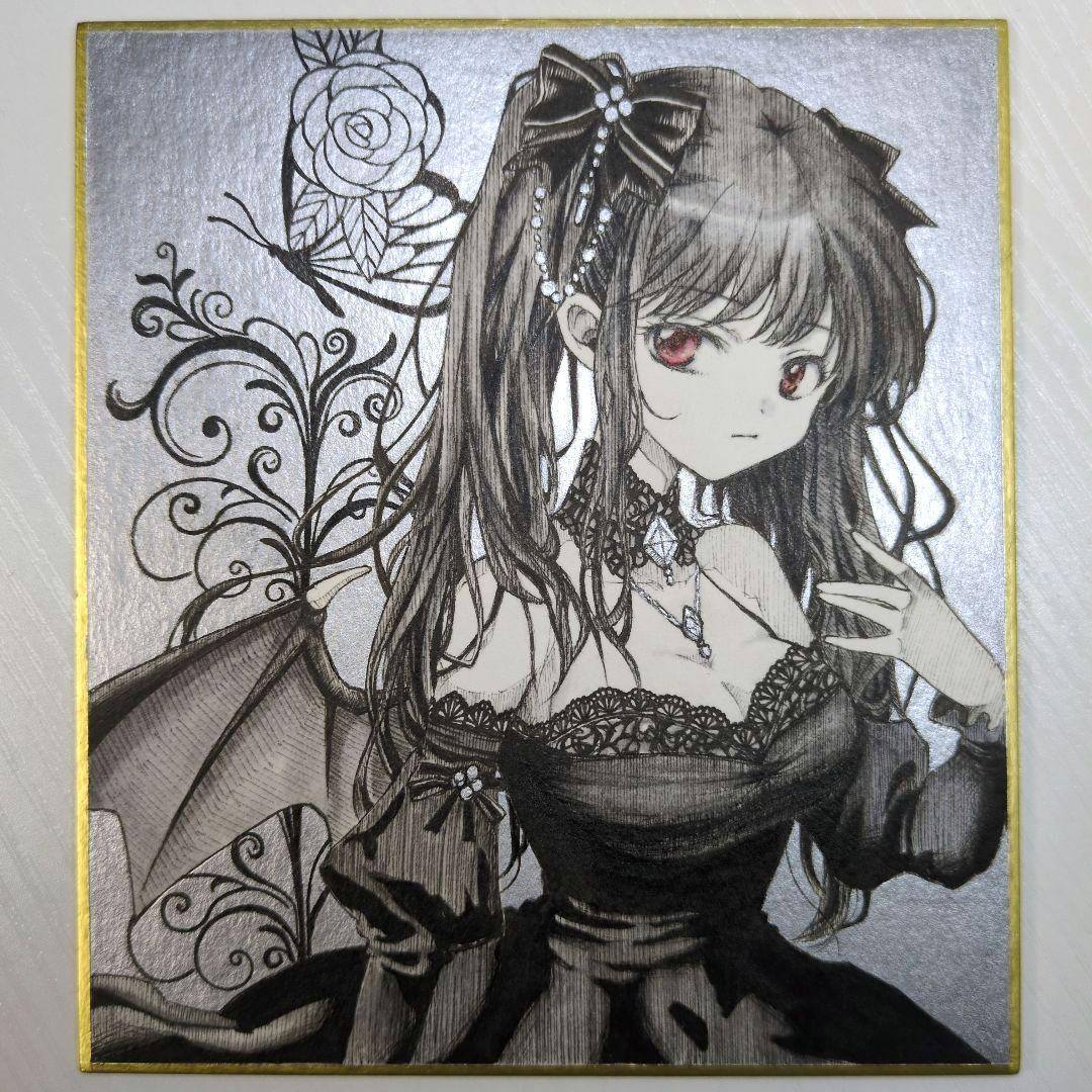 レ*ス様 オリジナル 手描きアナログイラスト 色紙 7