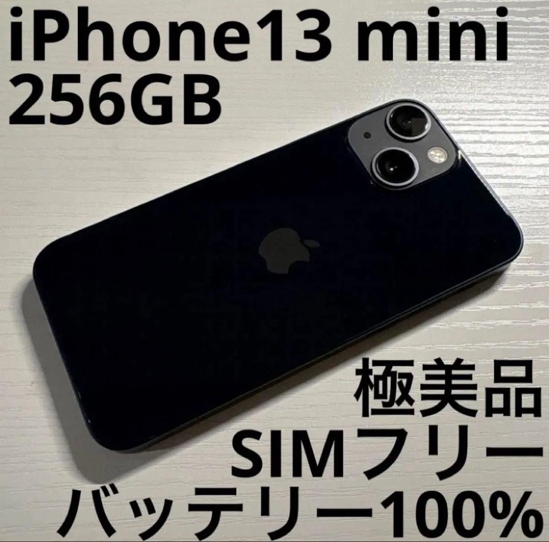 iPhone 13 mini 256GB ミッドナイト SIMフリー 極美品