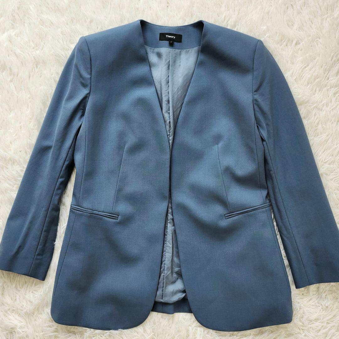 セオリー　パンツスーツ　セットアップ　TRECAEBLE WOOL　2